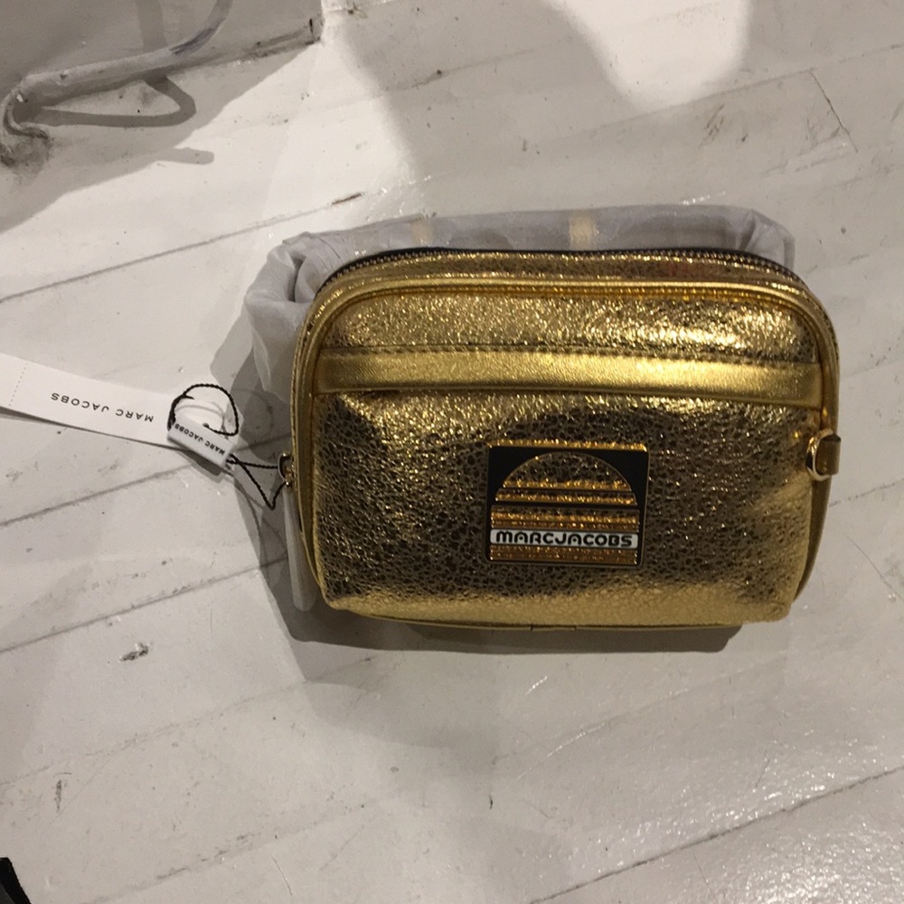Marc Jacobs Metallic Leather Belt Bag / Fanny Pack